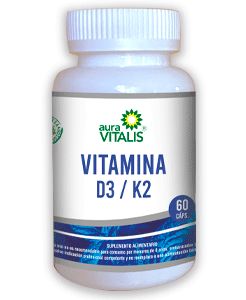 Vitamina D3/K2 x 60 cápsulas AURA VITALIS